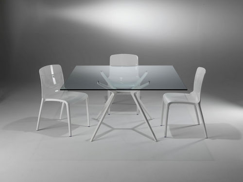 Tavolo contemporaneo - EX - Casprini Gruppo Industriale - in vetro / rettangolare / quadrato