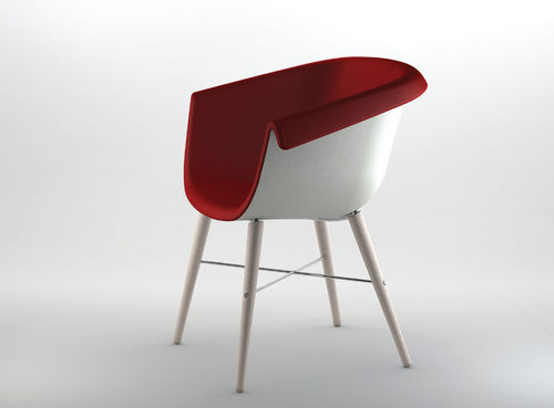 Sedia contemporanea - COLLIER - Casprini Gruppo Industriale - in tessuto / imbottita / per uso residenziale