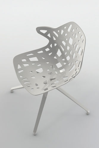 Sedia design originale - PELOTA - Casprini Gruppo Industriale - in ghisa di alluminio / girevole / per uso residenziale