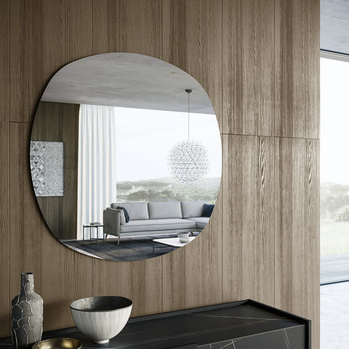 Specchio a muro - RADIUS - Dall'Agnese - contemporaneo / trasparente / verticale