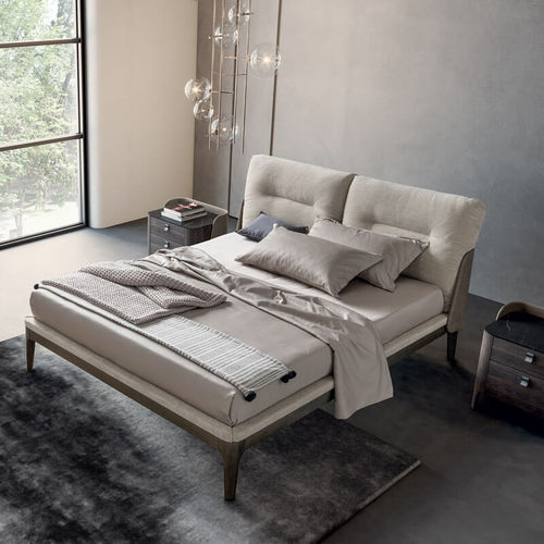 Letto matrimoniale - SETTANTA  - Dall'Agnese - contemporaneo / imbottito / con testiera