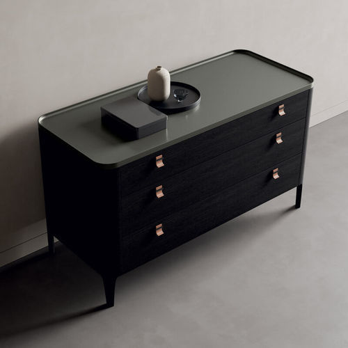 Cassettone contemporaneo - SETTANTA  - Dall'Agnese - in legno laccato / in rovere / in gres porcellanato