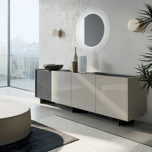 Credenza alta - WRAP - Dall'Agnese - contemporanea / in legno laccato opaco / in legno laccato brillante