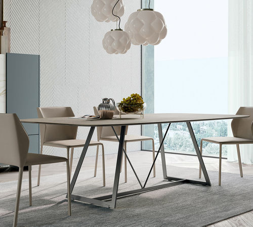 Tavolo da pranzo contemporaneo - RADAR - Dall'Agnese - in rovere / in noce / in legno laccato opaco
