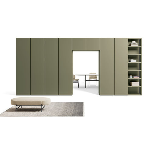 Armadio contemporaneo - TECNO  - Dall'Agnese - in rovere / in legno laccato brillante / in noce
