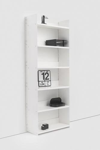 Libreria a muro - GRAN LIVORNO - Danese - contemporanea / in lamiera / bianca