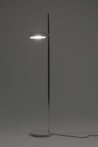 Lampada da terra - TWO FLAGS - Danese - in alluminio / in vetro / contemporanea