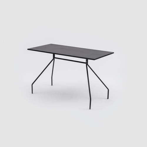 Tavolo contemporaneo - X&Y - Danese - in metallo / in lamiera / con supporto in metallo