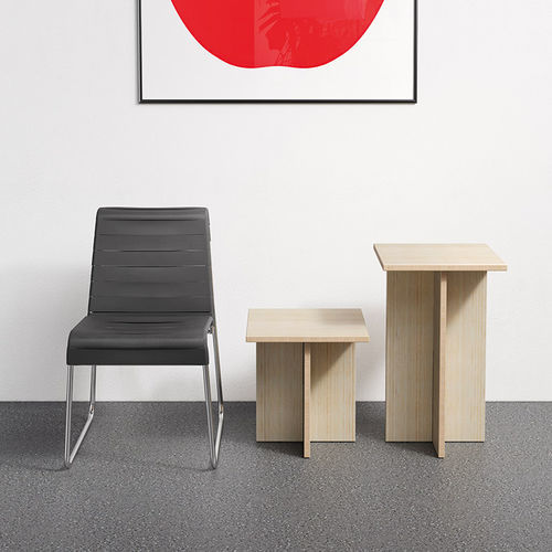 Sedia design minimalista - IL GIOCO DELLO SGABELLO E DELLA PANCA - Danese - da esterno / da interno / in bambù