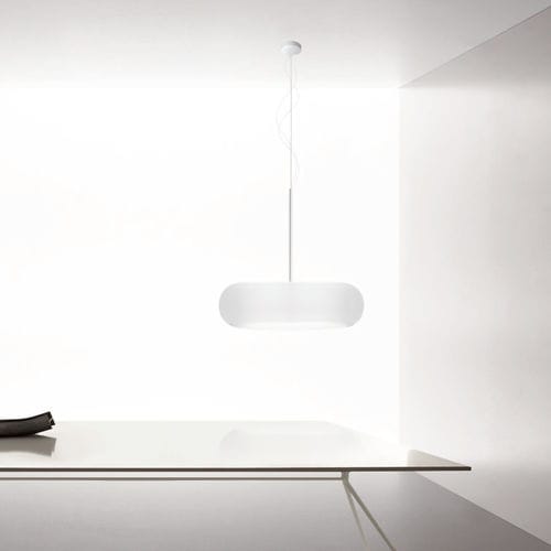 Lampada a sospensione - ITKA  - Danese - in metallo / in vetro / in PVC