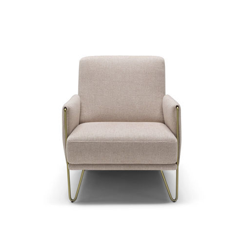 Poltrona contemporanea - Diletta - maxdivani - in tessuto / in pelle / in legno
