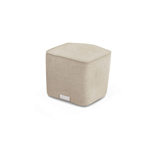 Pouf contemporaneo - Nel - maxdivani - in tessuto / in pelle / altre forme
