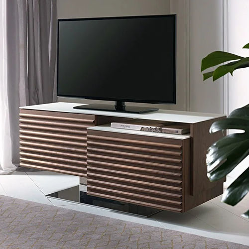 Mobile porta TV contemporaneo - FABULUS - Pacini & Cappellini - girevole / Made in Italy / in noce