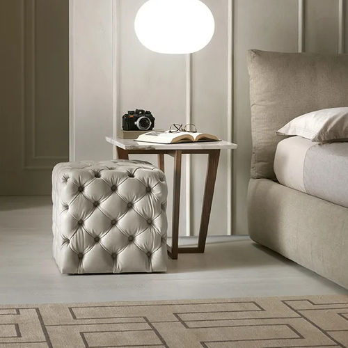 Pouf chesterfield - CLOD - Pacini & Cappellini - in tessuto / in pelle / quadrato