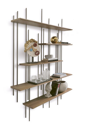 Mensola - TUBE  - Pacini & Cappellini - modulare / contemporaneo / in noce