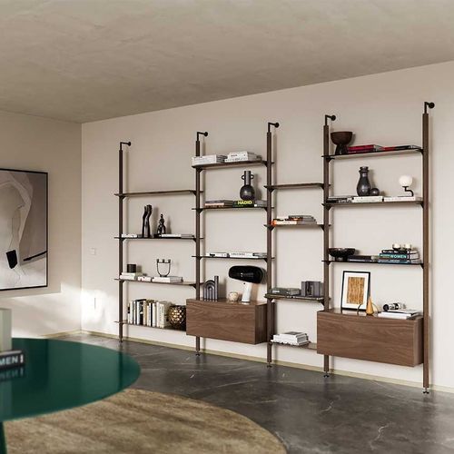 Mensola - OCTAGON - Pacini & Cappellini - modulare / alto / pavimento-soffitto