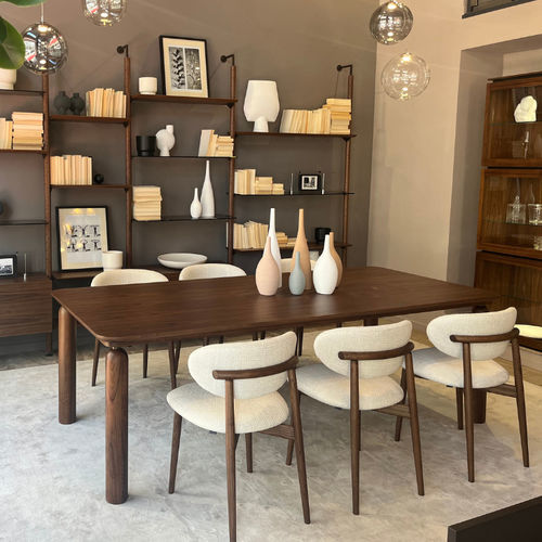 Tavolo da pranzo contemporaneo - GIO - Pacini & Cappellini - in legno / in vetro temprato / in marmo