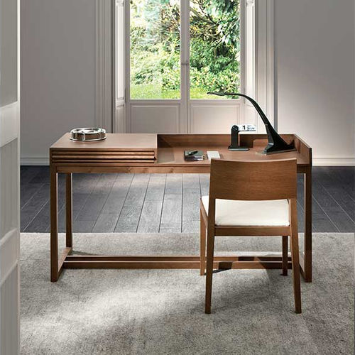 Scrivania da terra - ATHENA - Pacini & Cappellini - contemporanea / impiallacciata in legno / dritta