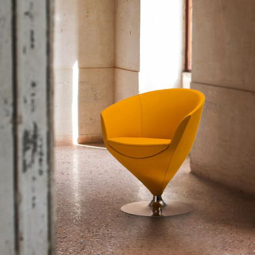 Sedia contemporanea - FEUSS : 1620 B02G - Cizeta - da interno / in tessuto / con supporto in metallo
