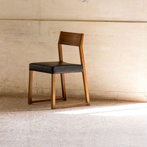 Sedia contemporanea - LINEA : 1001 SE - Cizeta - da interno / in tessuto / in rovere