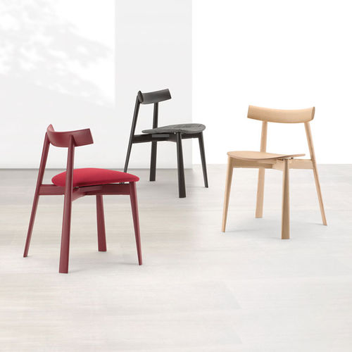 Sedia contemporanea - REMO : 2201 SE - Cizeta - da interno / in tessuto / con supporto in legno