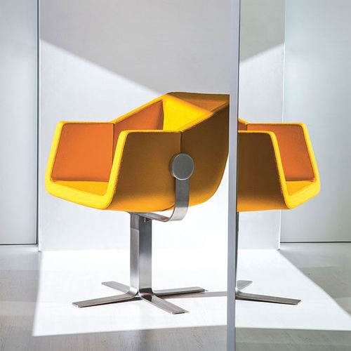 Sedia contemporanea - ROK & ROLL : 1680 PO B15D - Cizeta - da interno / in tessuto / con supporto in metallo