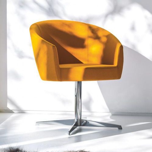 Sedia contemporanea - SFER : 1560 PO B13G - Cizeta - da interno / in tessuto / con supporto in metallo