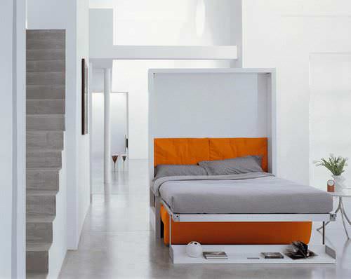 Divano letto - ITO - Clei - contemporaneo / in tessuto / a scomparsa
