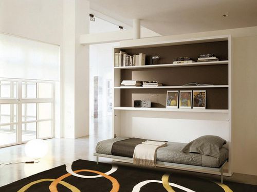 Letto a scomparsa - POPPI BOOK - Clei - singolo / contemporaneo / in legno