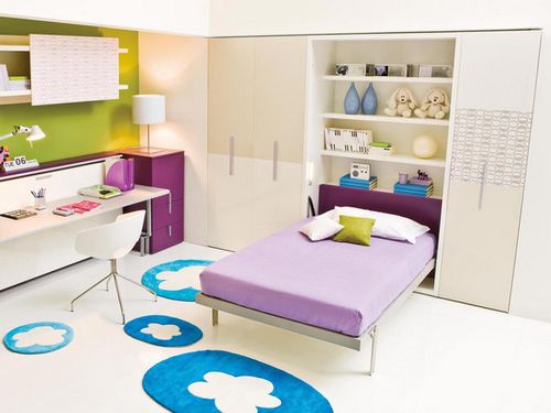 Letto a scomparsa - ALTEA BOOK 90/120 - Clei - singolo / contemporaneo / per bambini