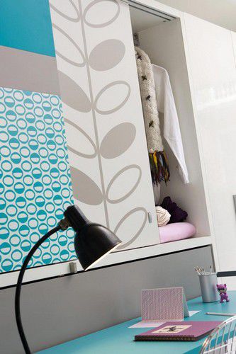 Armadio contemporaneo - POPPIBOARD - Clei - in legno / con ante battenti / a ponte