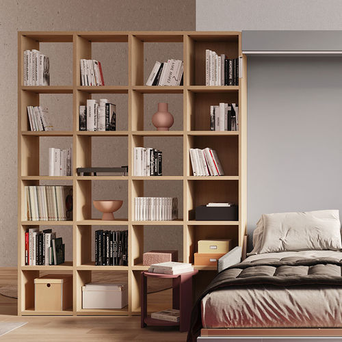 Libreria contemporanea - START - Clever - in legno / in legno laccato / bianca