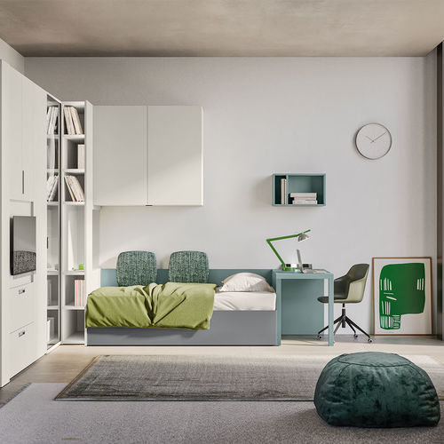Cameretta bianca - Start p14 - Clever - verde / in legno / per bimba