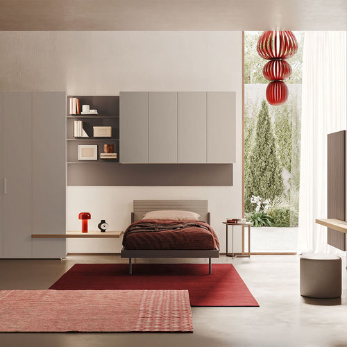 Cameretta bianca - Start p16 - Clever - rossa / in legno / per bimbo