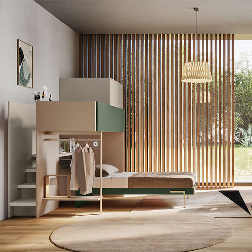 Cameretta grigia - Start s25 - Clever - verde / marrone / in legno