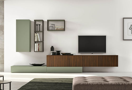 Parete attrezzata TV contemporaneo - Im20_l16 - Clever - in melaminico / con cassetti / con vano contenitore