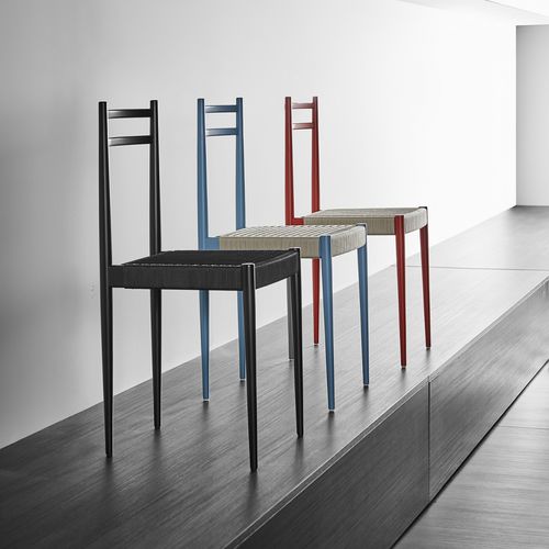 Sedia contemporanea - EXCLUSIVE : GIÒ - Colico - da interno / in tessuto / in corda