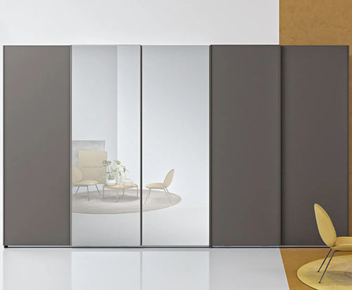 Armadio contemporaneo - GOLF W125  - ColombiniCasa - in legno laccato / a porte scorrevoli / a specchio