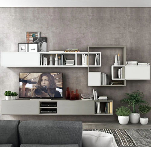 Parete attrezzata TV contemporaneo - GOLF W110  - ColombiniCasa - in legno laccato
