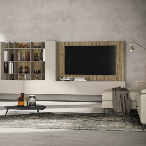 Parete attrezzata TV contemporaneo - VITALYTY LUCE C09 - ColombiniCasa - in legno laccato / in melaminico / modulare