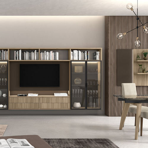 Libreria modulare - VITALITY LUCE C23  - ColombiniCasa - contemporanea / contract / in legno laccato