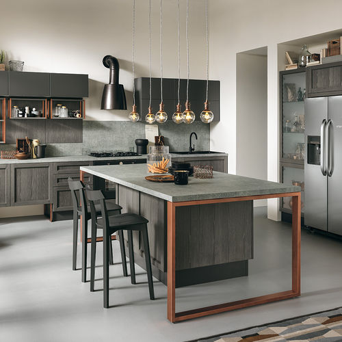 Cucina contemporanea - TALEA - ColombiniCasa - in legno / con isola / a U