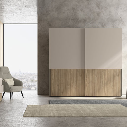 Armadio con fissaggio a muro - VITALYTY CUTTING 02 - ColombiniCasa - contemporaneo / in legno laccato / in melaminico
