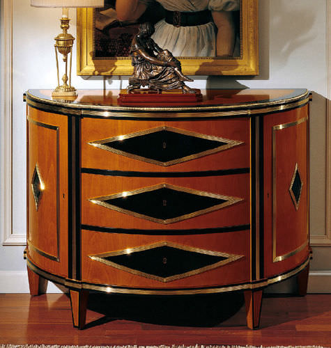 Cassettone in stile Impero - 127 - Colombo Mobili - in legno / 3 cassetti / marrone