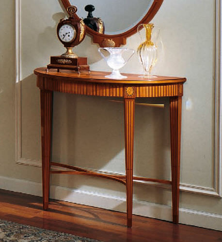 Consolle in stile Biedermeier - 208 - Colombo Mobili - in ciliegio / a mezzaluna / per uso residenziale