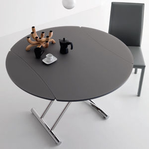 Tavolo contemporaneo - SIMPLE GLASS - Compar - in vetro / rotondo / allungabile