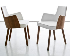 Poltrona contemporanea - MILA - Compar - in pelle / bridge