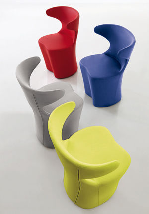Poltrona contemporanea - DESY - Compar - in pelle