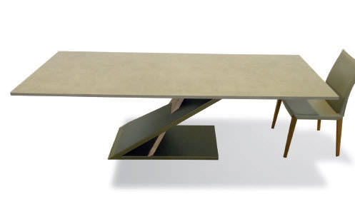 Tavolo contemporaneo - ZED - Compar - in legno / in ceramica / rettangolare
