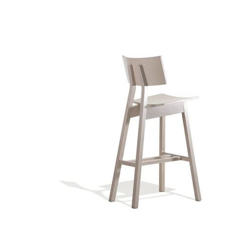 Sedia alta contemporanea - 30X30 - Concepta - da interno / in faggio / contract